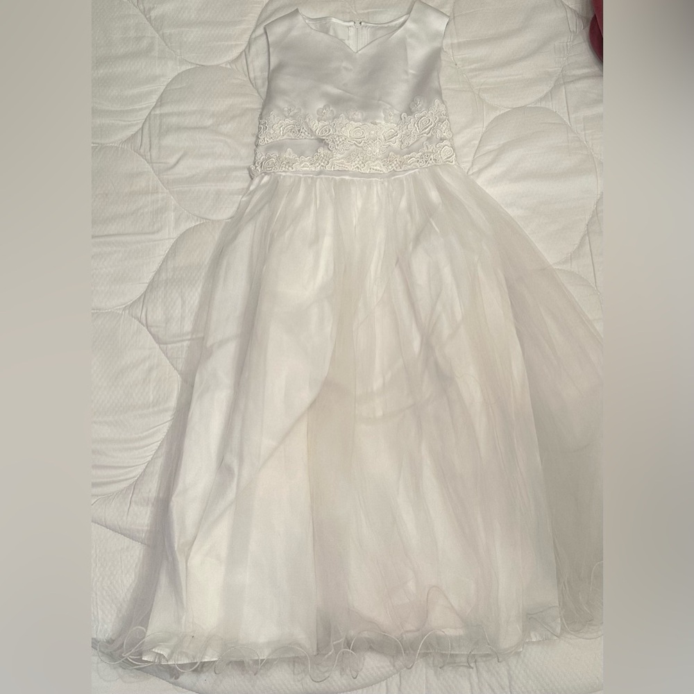 Bonnie Jean Ivory Lace Flower Girl Dress